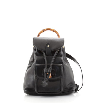 Gucci Vintage Bamboo Backpack Leather Mini