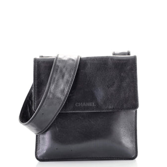 Chanel Flat Crossbody Bag Leather Small
