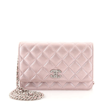 Chanel Paris-Salzburg Wallet on Chain Quilted Iridescent Calfskin