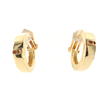 Christian Dior CD Hoop Earrings Metal