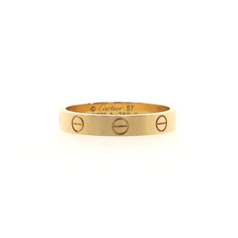 Cartier Love Wedding Band Ring 18K Yellow Gold