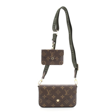 Louis Vuitton Felicie Strap & Go Handbag Monogram Canvas