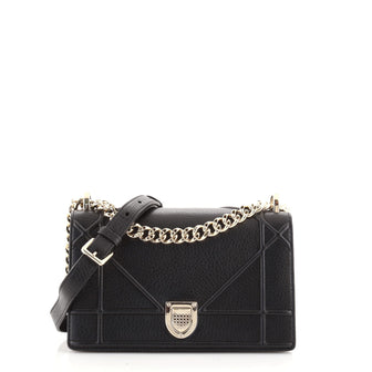 Christian Dior Diorama Flap Bag Grained Calfskin Small