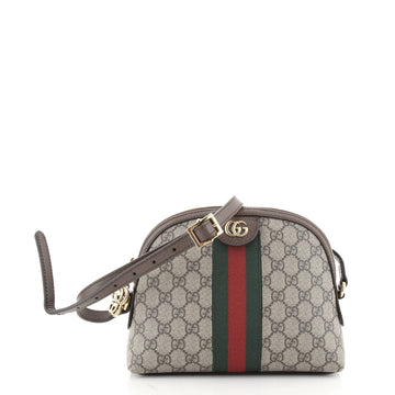 Gucci Ophidia Dome Shoulder Bag GG Coated Canvas Small