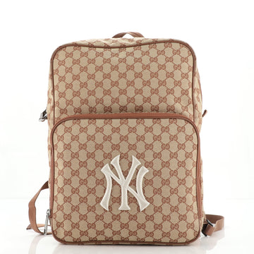 Gucci MLB Front Pocket Backpack GG Canvas with Applique Medium