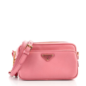 Prada Front Pocket Crossbody Bag Saffiano Leather Small