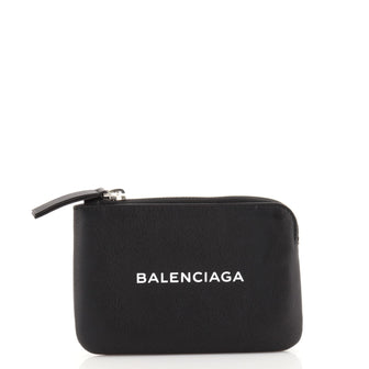 Balenciaga Everyday Logo Pouch Printed Leather Small