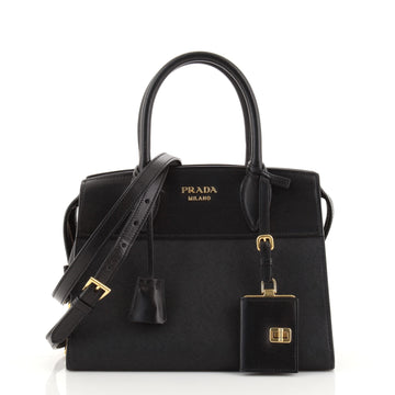 Prada Paradigme Tote Saffiano with City Calf Mini
