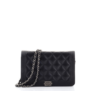 Chanel Boy Wallet on Chain Quilted Lambskin