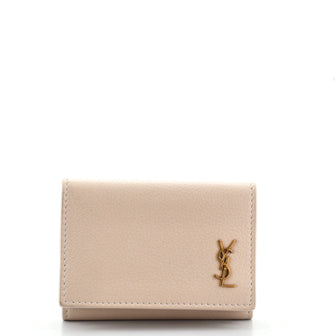Saint Laurent Monogram Trifold Wallet Leather Compact
