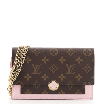 Louis Vuitton Flore Chain Wallet Monogram Canvas