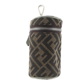 Fendi Can Holder and Bag Charm Zucca Canvas