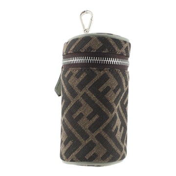 Fendi Can Holder and Bag Charm Zucca Canvas