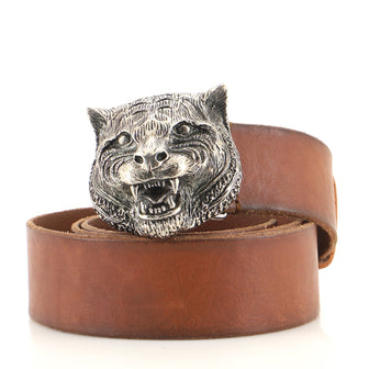 Gucci Animalier Belt Leather Wide
