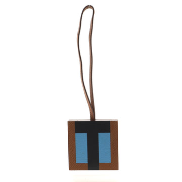 Hermes Lettre Au Carre Bag Charm Leather