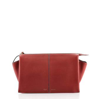 Celine Tri-Fold Clutch on Chain Smooth Leather