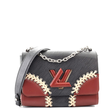 Louis Vuitton Twist Handbag Whipstitch Epi Leather MM