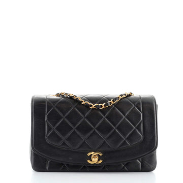 Chanel Vintage Diana Flap Bag Quilted Lambskin Medium