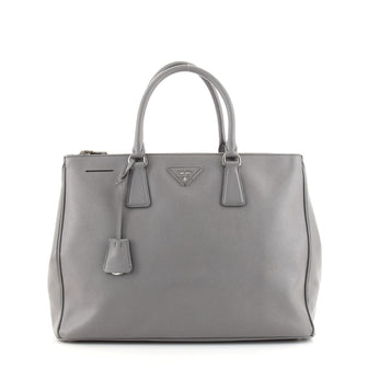 Prada Double Zip Lux Tote Saffiano Leather Large