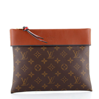 Louis Vuitton Tuileries Pochette Monogram Canvas with Leather