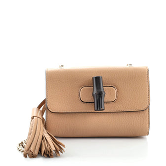 Gucci Miss Bamboo Shoulder Bag Leather Small