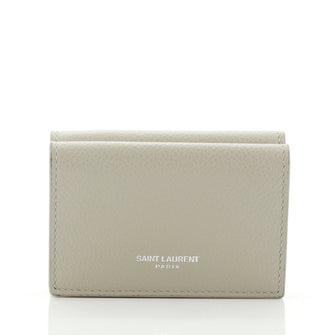 Saint Laurent Fragments Flap Wallet Leather Mini