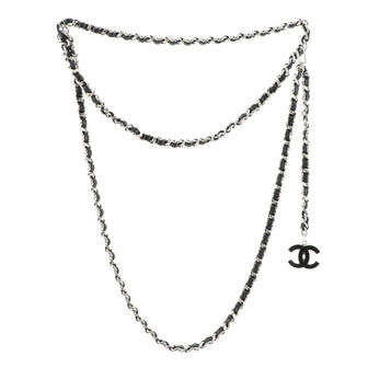 Chanel CC Charm Double Chain Belt Metal and Leather