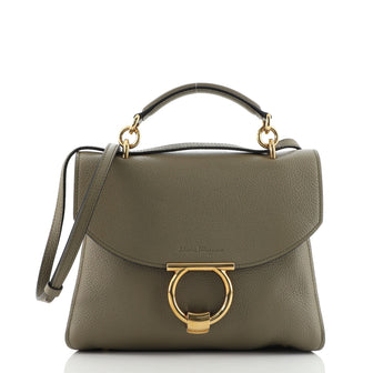 Salvatore Ferragamo Margot Satchel Leather Small
