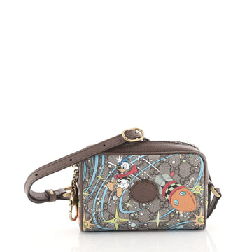 Gucci Disney Donald Duck Shoulder Bag Printed GG Coated Canvas Mini