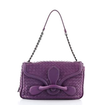 Bottega Veneta Rialto Shoulder Bag Intrecciato Nappa Medium