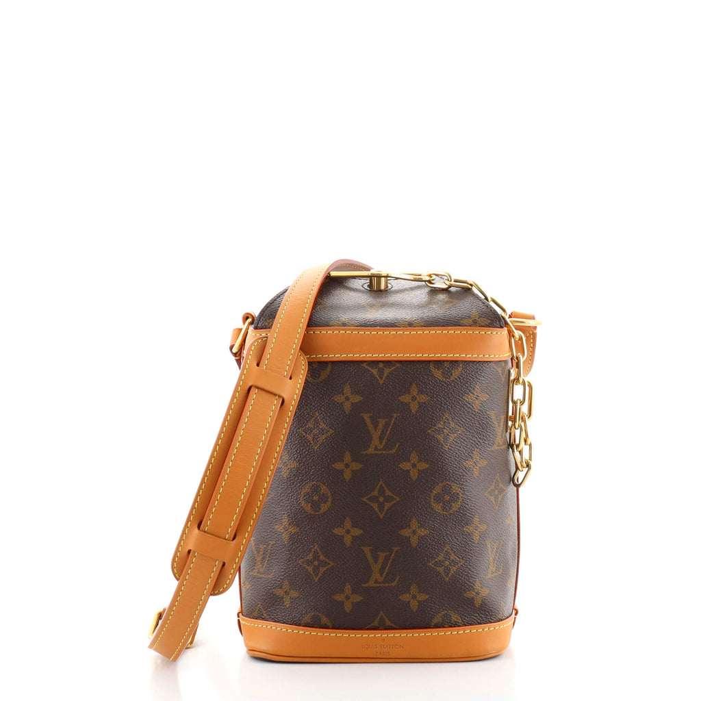 LV LV Unisex Milk Box Bag in Monogram Coated Canvas and Natural