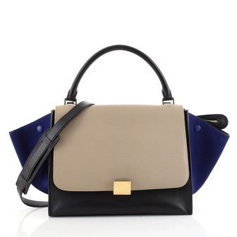Celine Tricolor Trapeze Bag Leather Medium