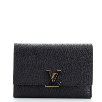 Louis Vuitton Capucines Compact Wallet Leather