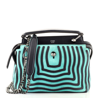 Fendi DotCom Click Top Handle Bag Hypnotic Suede Small