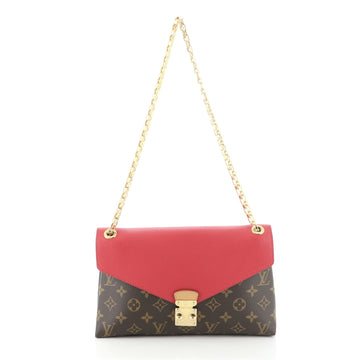 Louis Vuitton Pallas Chain Shoulder Bag Monogram Canvas and Calfskin
