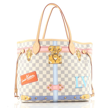 Louis Vuitton Neverfull NM Tote Limited Edition Damier Summer Trunks MM