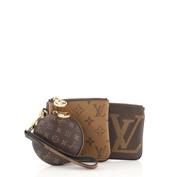 Louis Vuitton Trio Pouch Set Reverse Monogram Giant