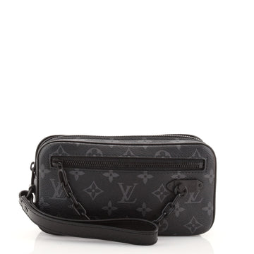 Louis Vuitton Pochette Volga Monogram Eclipse Canvas