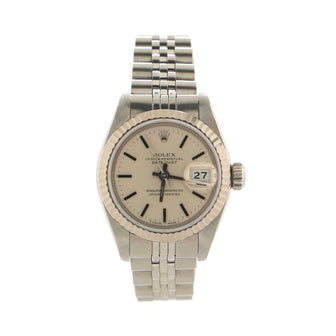 Rolex Oyster Perpetual Datejust Automatic Watch Stainless Steel and White Gold 26