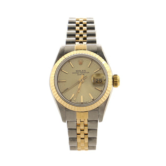 Rolex Oyster Perpetual Datejust Automatic Watch Stainless Steel and Yellow Gold 26