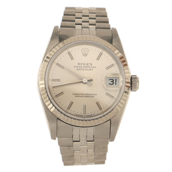 Rolex Oyster Perpetual Datejust Automatic Watch Stainless Steel and White Gold 31