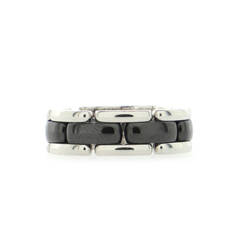 Chanel Ultra Link Ring 18K White Gold with Ceramic