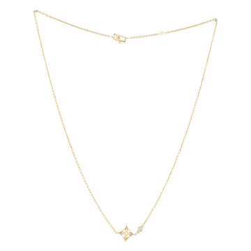 Louis Vuitton Monogram Idylle Pendant Necklace 18K Yellow Gold with Diamond