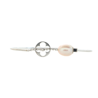 Louis Vuitton Monogram Bracelet 18K White Gold with Pearl