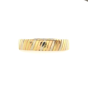 Bvlgari Tubogas Band Ring 18K Tricolor Gold