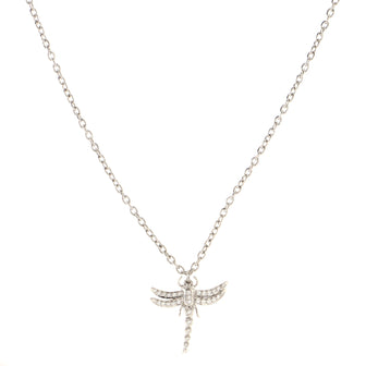 Tiffany & Co. Dragonfly Pendant Necklace Platinum with Diamonds