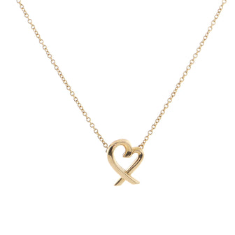 Tiffany & Co. Paloma Picasso Loving Heart Pendant Necklace 18K Rose Gold