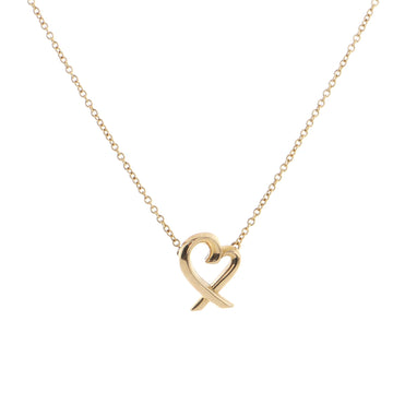 Tiffany & Co. Paloma Picasso Loving Heart Pendant Necklace 18K Rose Gold
