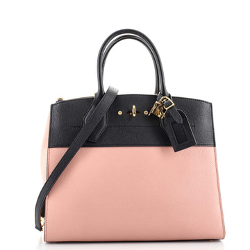 Louis Vuitton City Steamer Handbag Leather MM