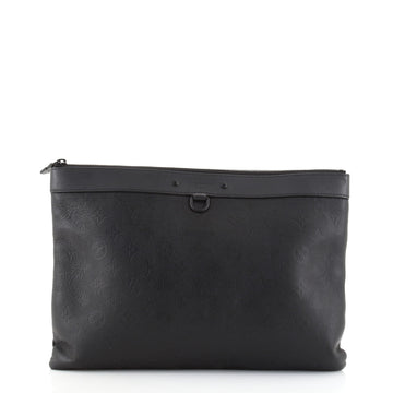 Louis Vuitton Discovery Pochette Monogram Shadow Leather GM